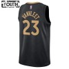 Barn Toronto Raptors Tröja Fred Vanvleet 23 Nike 2022-23 City Edition Svart Swingman